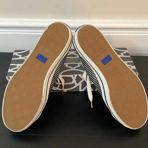 Keds X Kate Spade New York Triple Kick Striped Mesh Sneakers. Size 6.5 - Picture 6 of 9